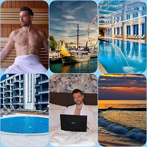 Nadmorskie Tarasy Pink&blue Z Prywatnym Tarasem Basen Kryty&zewnetrzny Infinity Silownia Sala Zabaw Kolberg